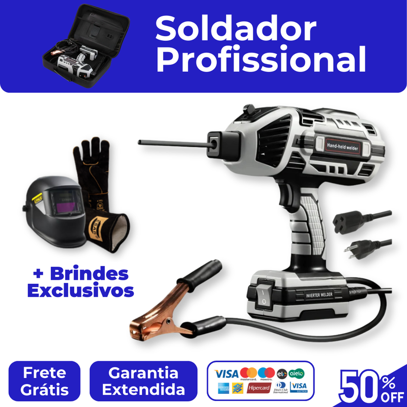 SparkPro™ – Soldador Profissional Portátil 5 em 1 + Brindes