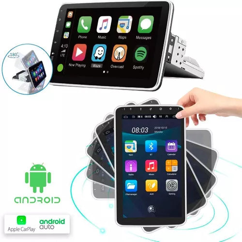 Oferta | Central Multimídia Universal | Tela Rotativa e Flutuante Carplay Android Wifi (PARA QUALQUER CARRO)